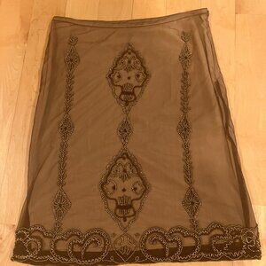 Size small beaded mesh skirt